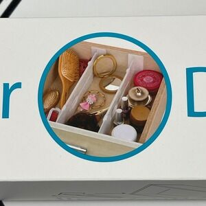 Set of‎ 2 Adjustable Drawer Dividers Organizer Customizable Home Office Storage